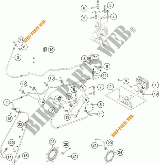 BREMSSYSTEM ABS für KTM 1290 SUPER ADVENTURE R TKC 2018