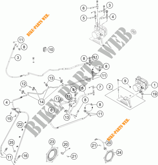 BREMSSYSTEM ABS für KTM 1290 SUPER ADVENTURE R 2018