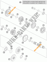 GETRIEBE VORGELEGEWELLE für KTM 1190 RC8 R WHITE 2011