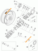 HINTERRADFELGE für KTM 1190 RC8 R WHITE 2011