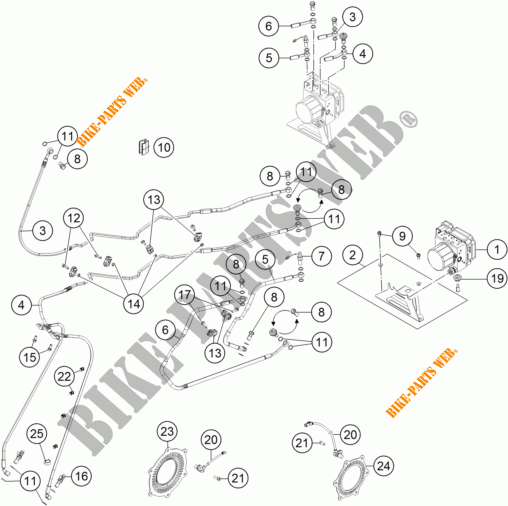 BREMSSYSTEM ABS für KTM 1290 SUPER ADVENTURE T 2017