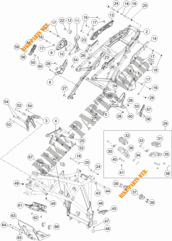 RAHMEN für KTM 1290 SUPER ADVENTURE T 2017