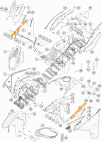 PLASTIK für KTM 1290 SUPER ADVENTURE WHITE ABS 2016